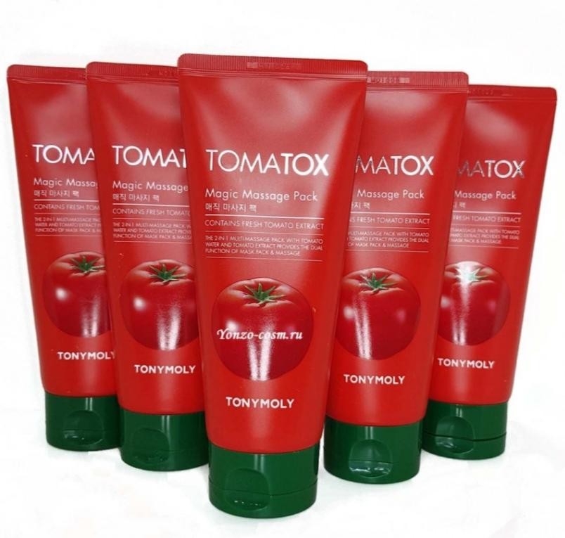 Tony Moly Tomatox Magic White Massage Pack Томатная маска для лица с эффектом массажа.