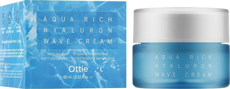 Ottie Aqua Rich Hyaluron Wave Cream Увлажняющий крем с гиалуроновой кислотой