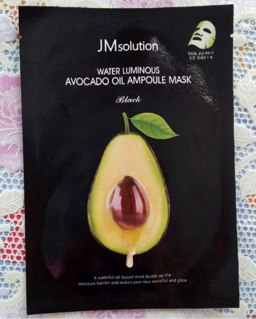 JMsolution Water Luminous Avocado Oil Ampoule Mask Питательная ультратонкая маска с авокадо