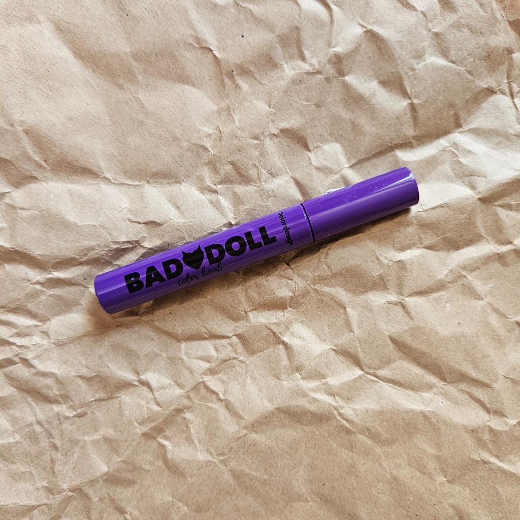 BelorDesign bad doll color bomb violet Цветная объемная термотушь для ресниц
