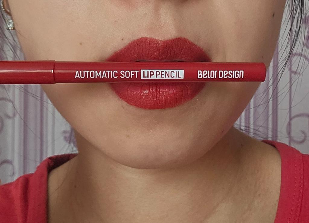 BelorDesign Automatic Soft Lip Pencil Карандаш для губ с мягкой формулой и высокой пигментацией.