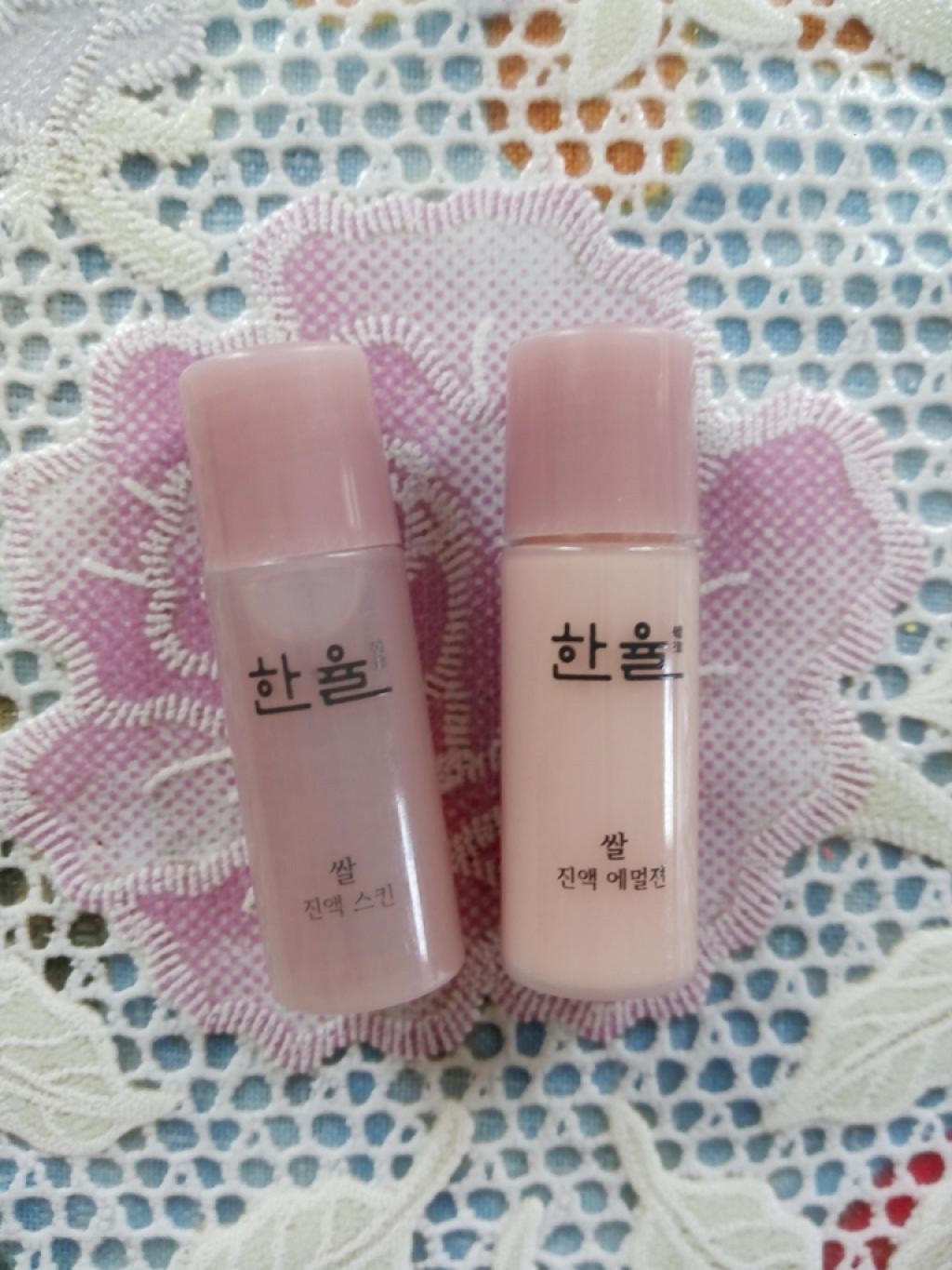 Hanyul Rice Essential Skin Softner + Emulsion Мининабор тонер + эмульсия с экстрактом красного риса.