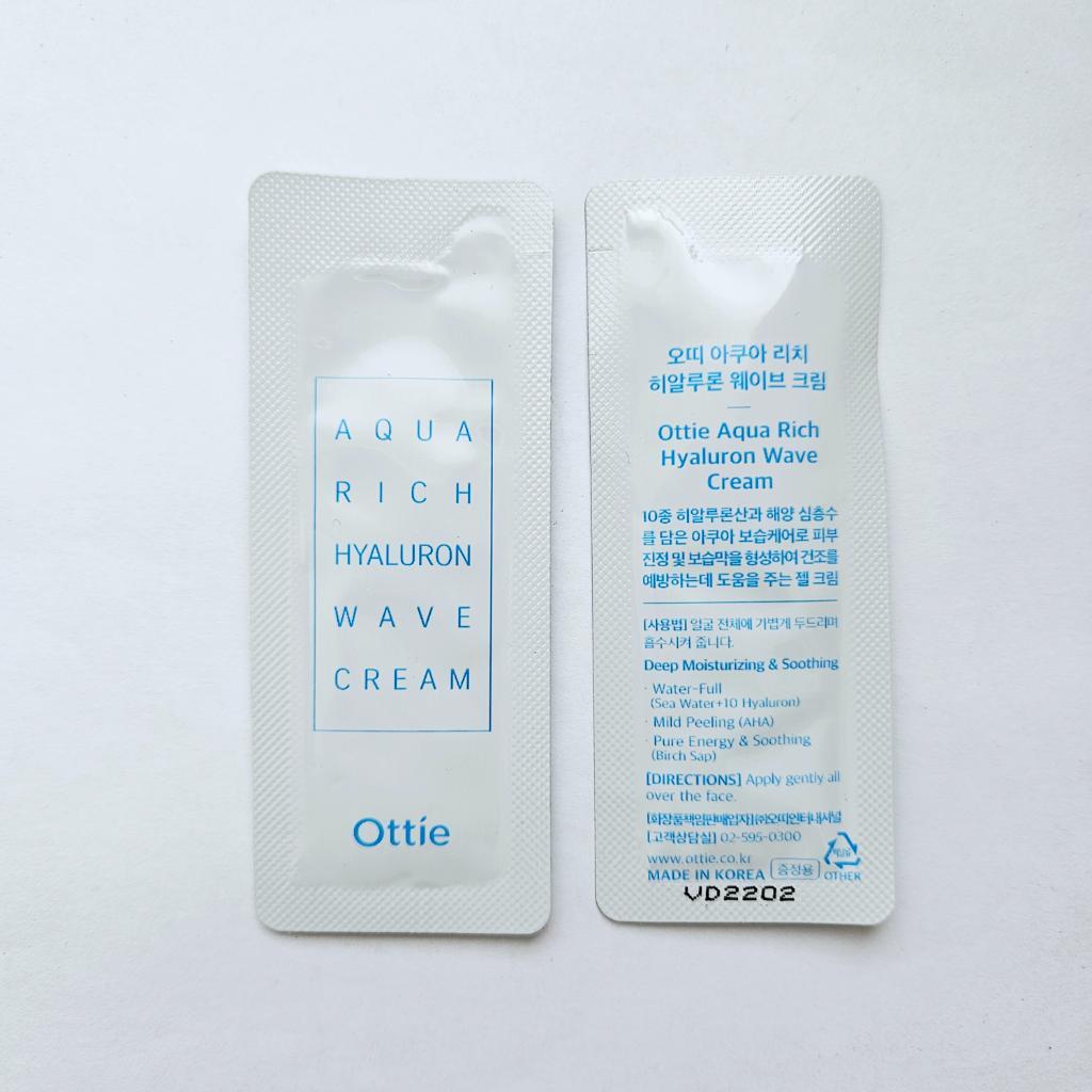 Ottie Aqua Rich Hyaluron Wave Cream Увлажняющий крем с гиалуроновой кислотой