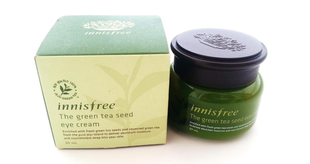 Innisfree The Green Tea Seed Eye Cream Крем для кожи вокруг глаз с семянами зелёного чая.