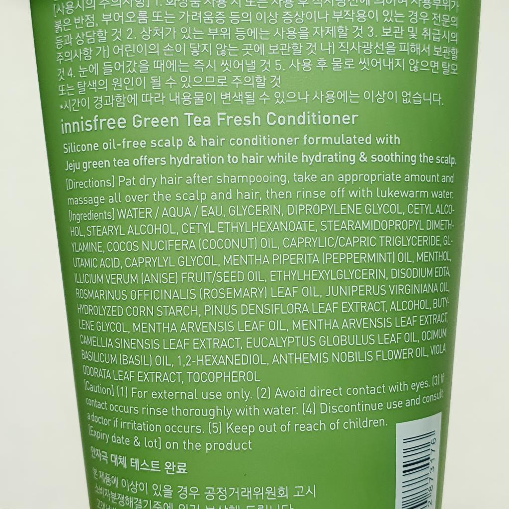 Innisfree Green Tea Fresh Conditioner Освежающий кондиционер для волос с зеленым чаем