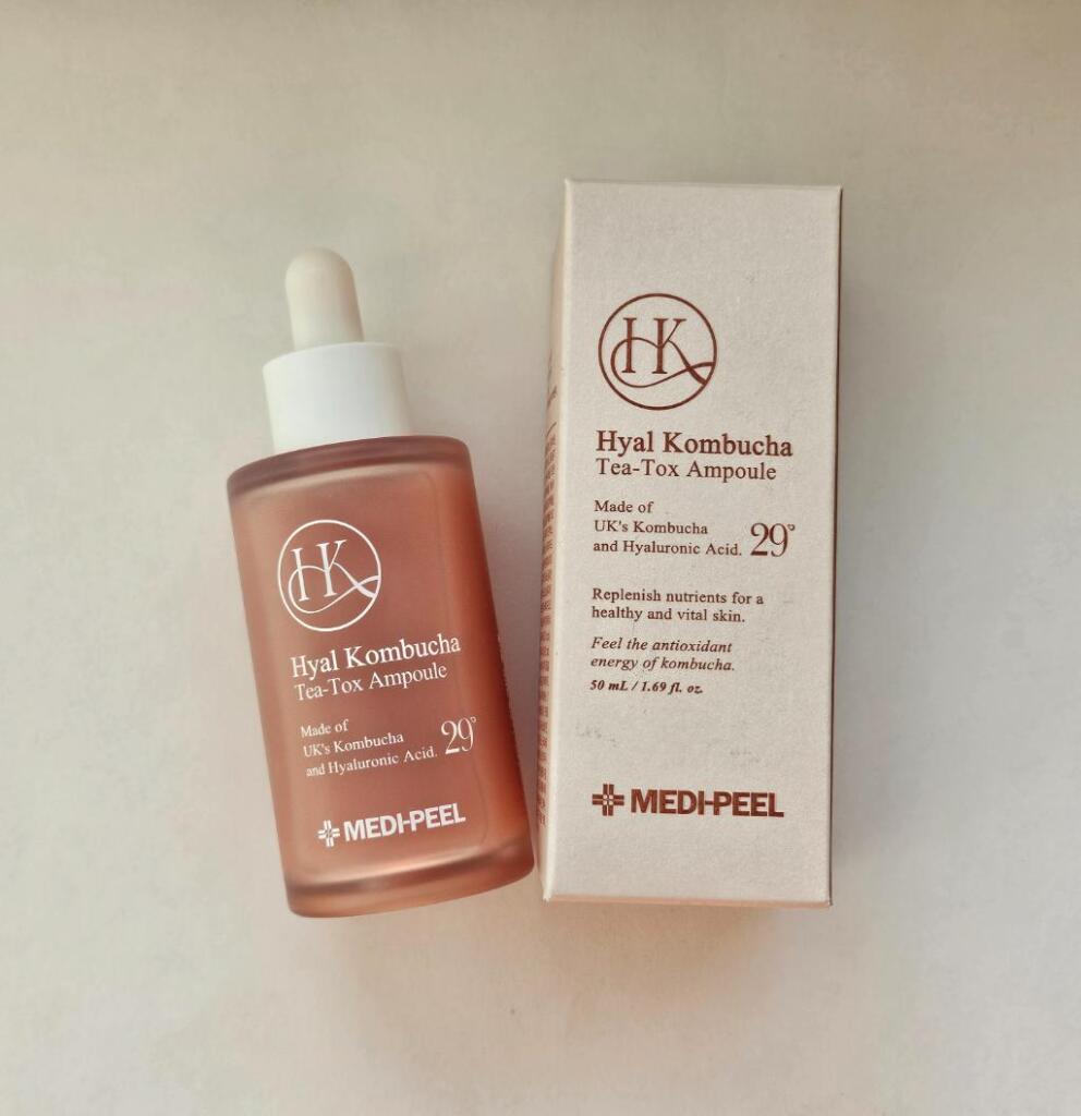 MediPeel Hyal Kombucha Tea-Tox Ampoule  Восстанавливающая ампула с 70% комбучи и церамидами
