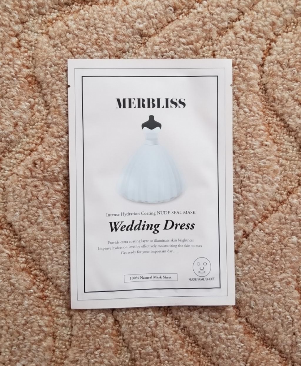 Merbliss Wedding Dress Nude Seal Mask Свадебная тканевая маска