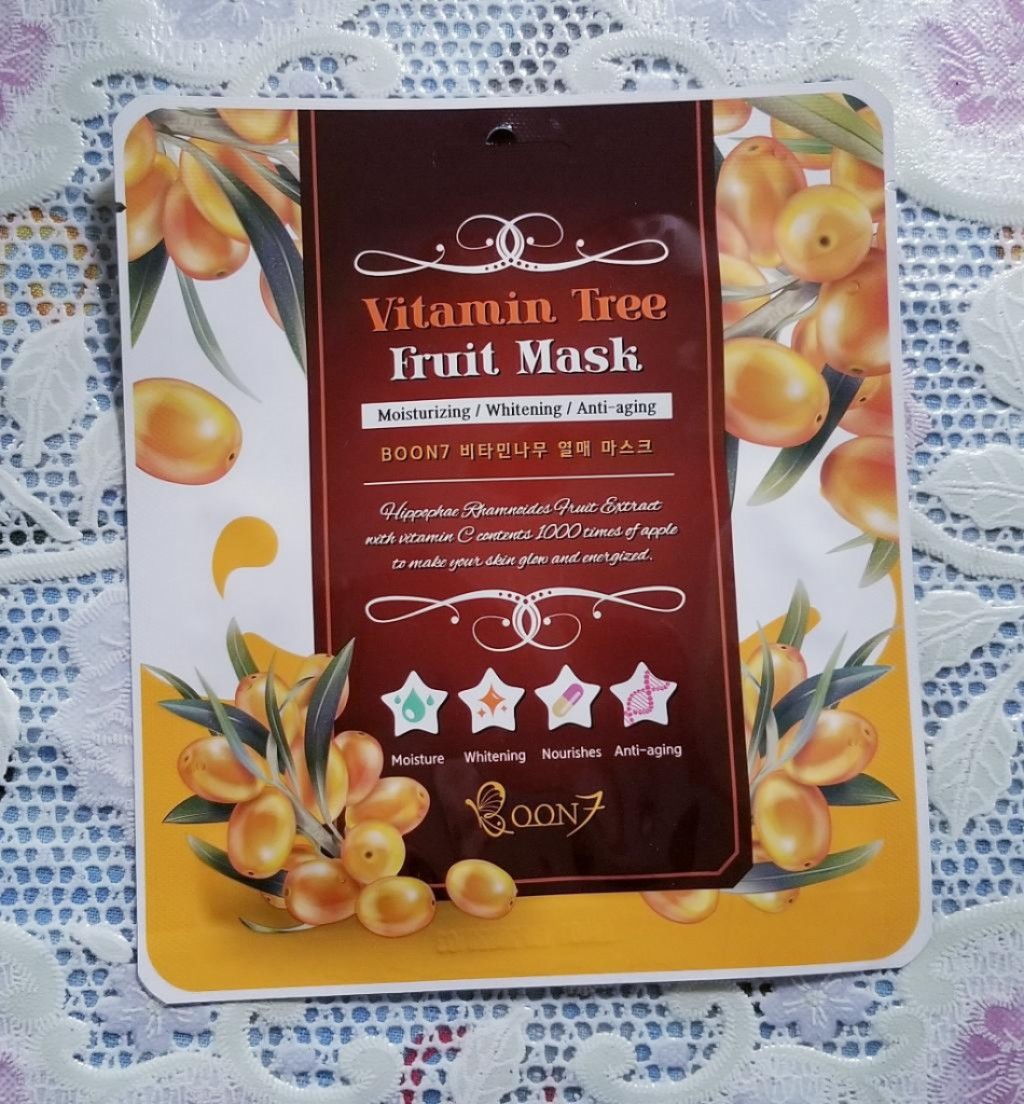 BOON7 Vitamine Tree Fruit Mask Тканевая маска с витаминами