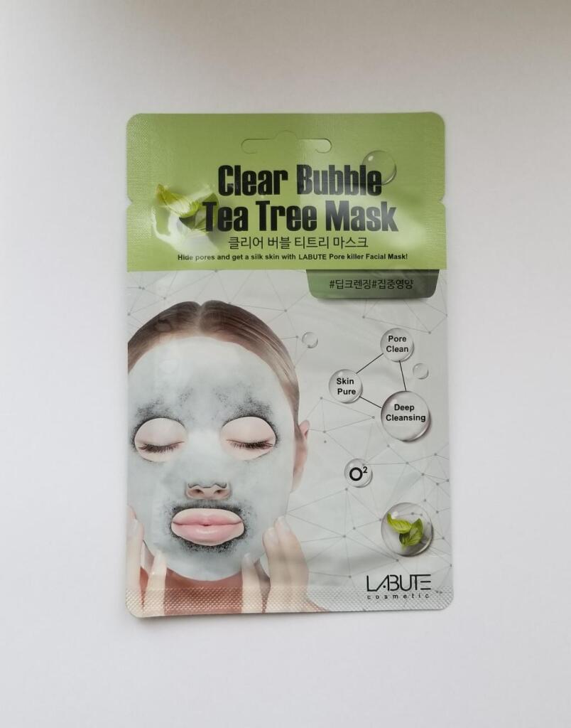 LABUTE Clear Bubble Tea Tree Mask Очищающая кислородная маска