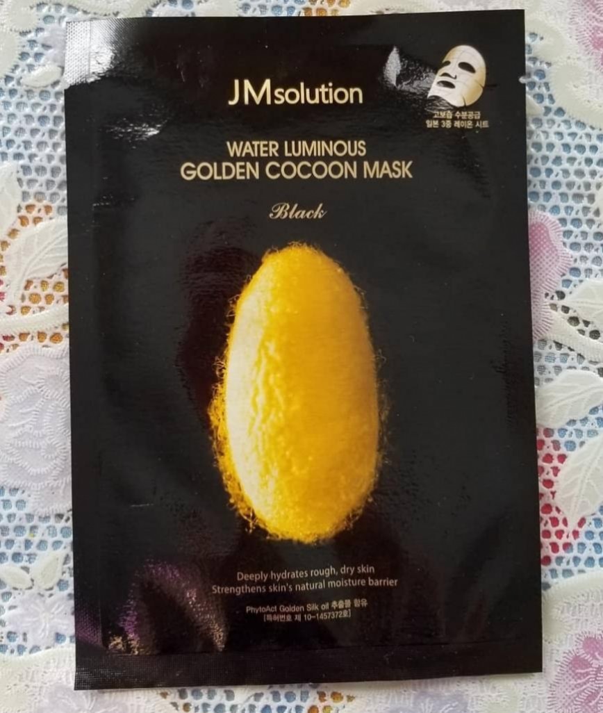 JMsolution Water Luminous Golden Cocoon Mask Ультраувлажняющая тканевая маска с протеинами кокона золотого шелкопряда