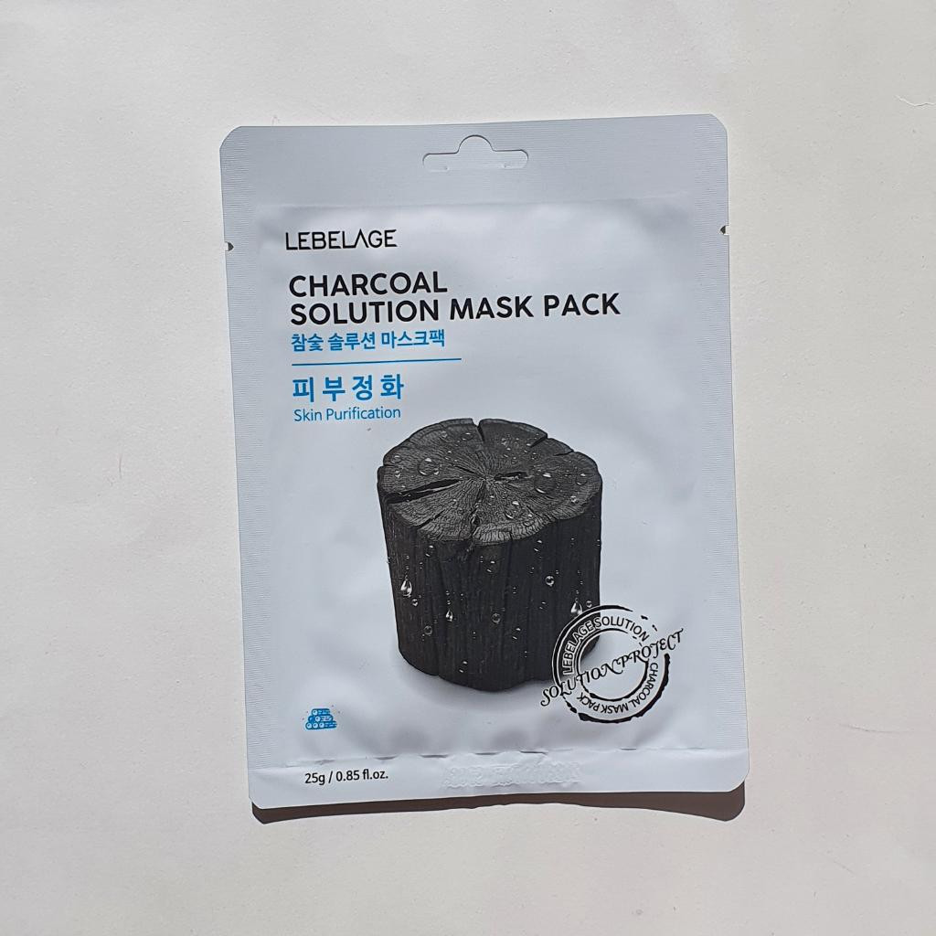 Lebelage Charcoal Solution Mask Pack Тканевая маска с древесным углем