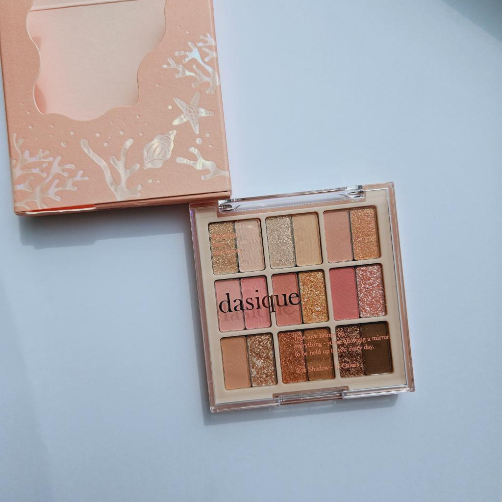 Dasique eyeshadow 18 palette 23 summer coral  Палетка 18 теней для век коралловых оттенках