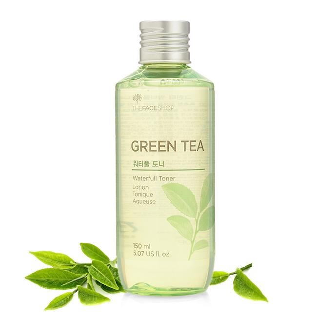 THE FACE SHOP Green Tea Waterfull Toner Увлажняющий тонер с экстрактом зеленого чая