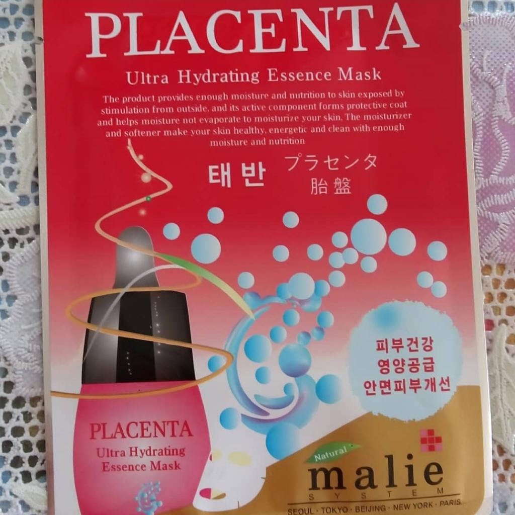 Ekel Placenta Ultra Hydrating Essence Mask Mask Увлажняющая маска с плацентой.