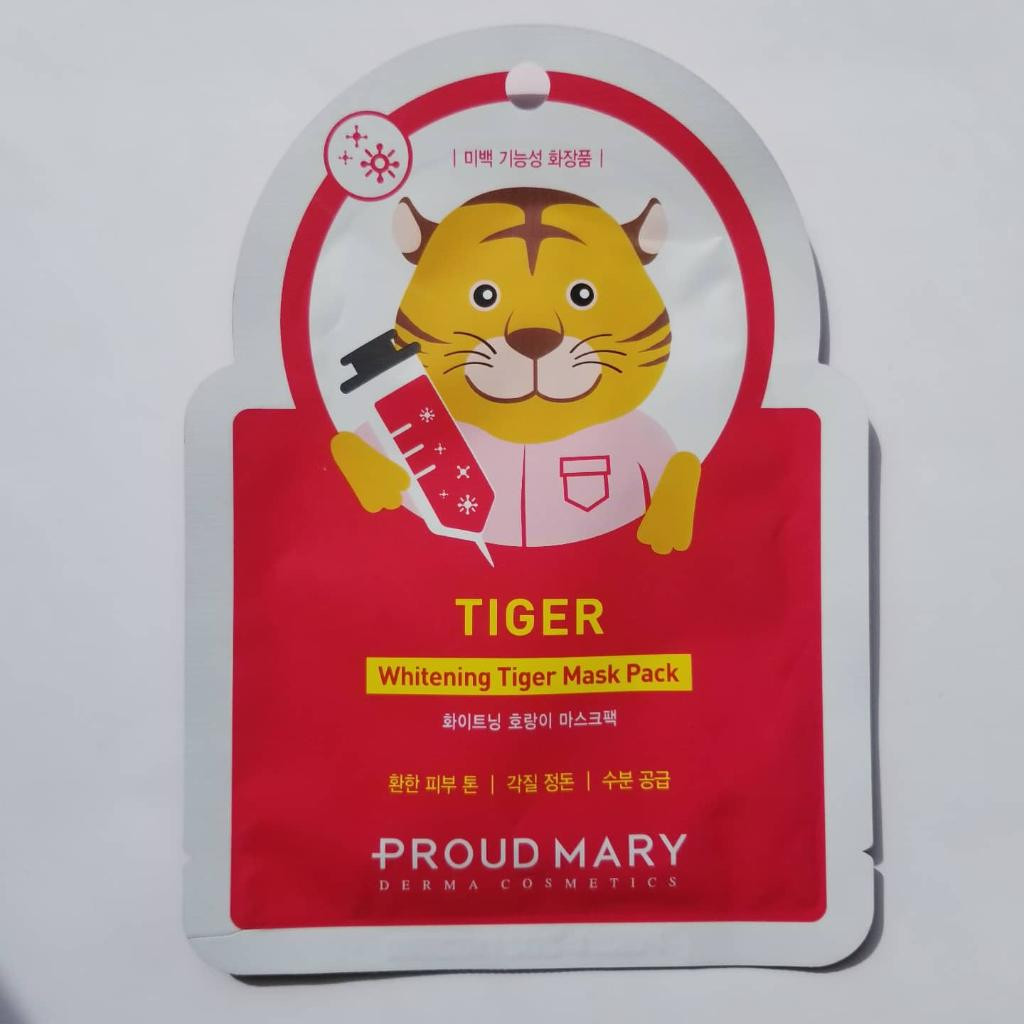 Proud Mary Tiger Animal Mask Pack Тканевая маска для осветления.
