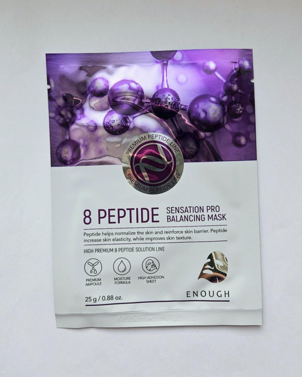 Enough 8 Peptide Sensation Pro Balancing Mask Тканевая маска с пептидами