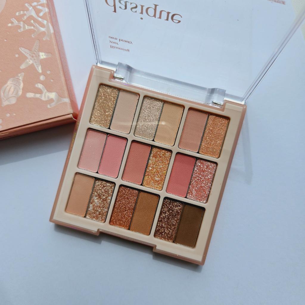 Dasique eyeshadow 18 palette 23 summer coral  Палетка 18 теней для век коралловых оттенках