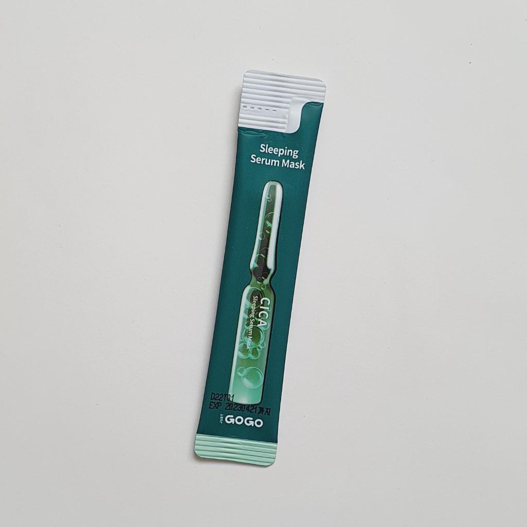 Just Go Go Cica Sleeping Serum Mask Ночная успокаивающая маска с центеллой для жирной и проблемной кожи.