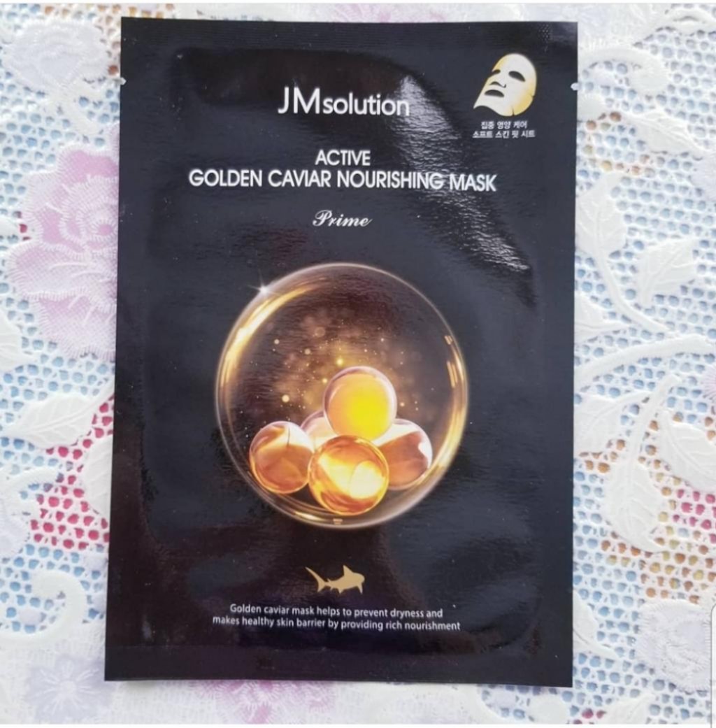 JMsolution Active Golden Caviar Nourishing Mask Prime Тканевая маска с золотом и икрой