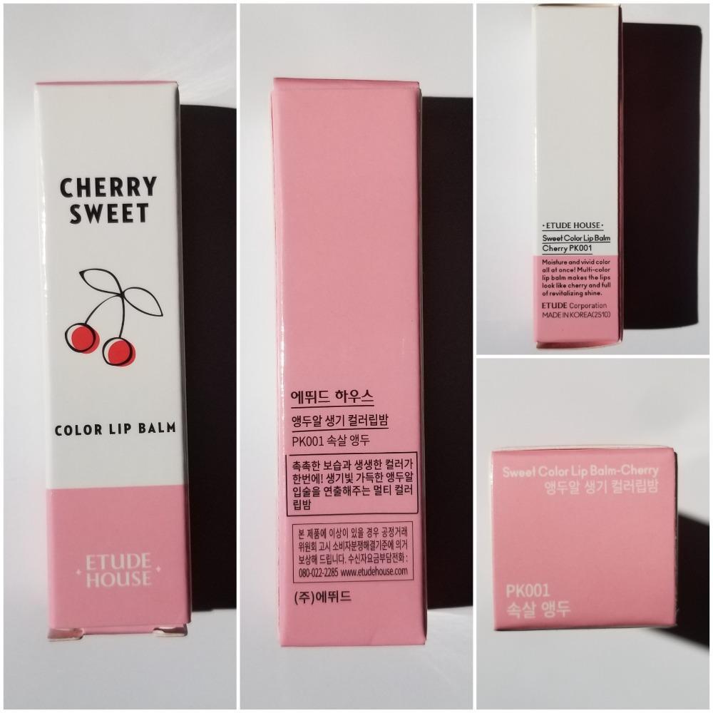 Etude House Cherry Sweet Color Lip Balm Оттеночный бальзам для губ оттенок