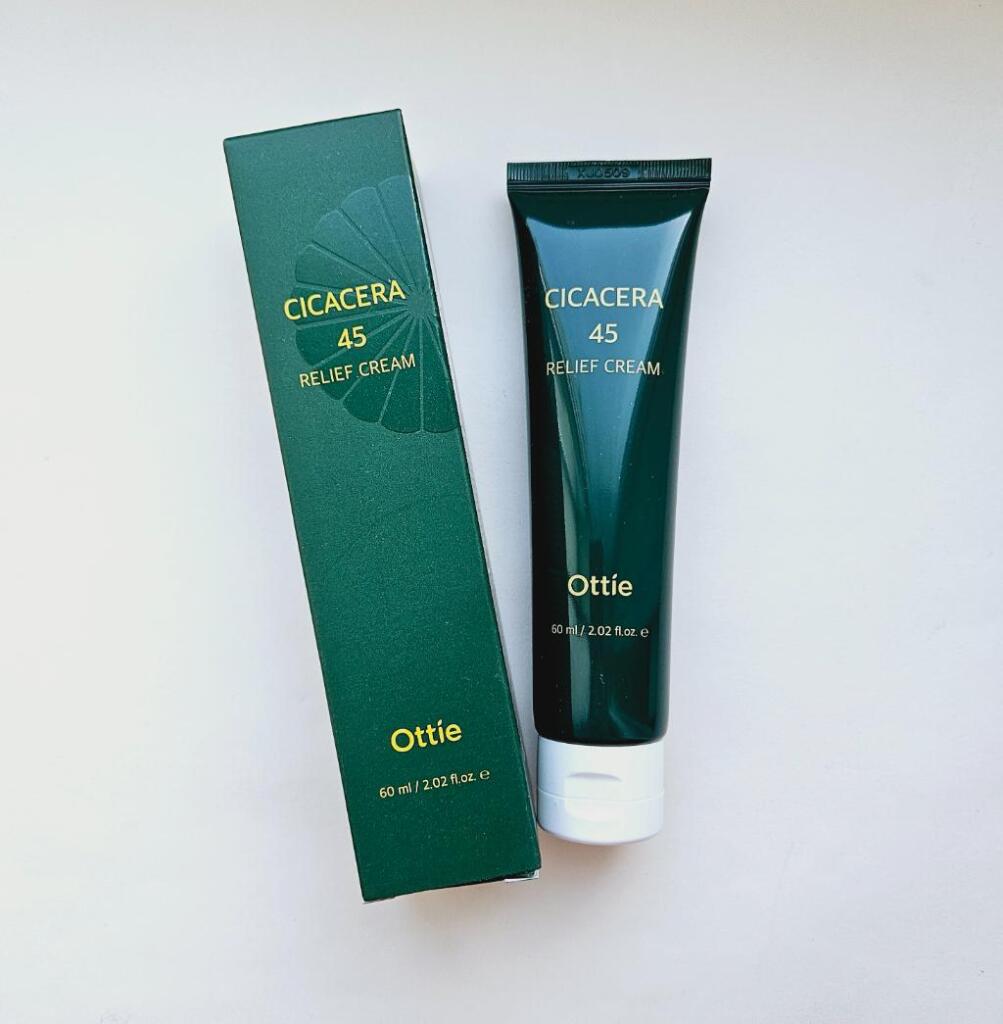 Ottie Cicacera 45 Relief Cream Увлажняющий и регенерирующий крем для лица с экстрактом центеллы.