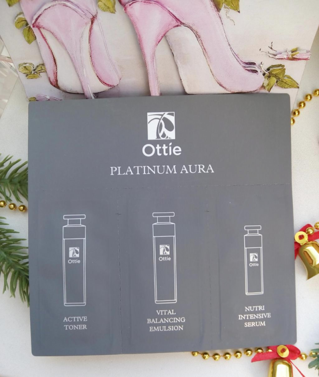 Ottie platinum aura Премиальный набор пробников для зрелой кожи.