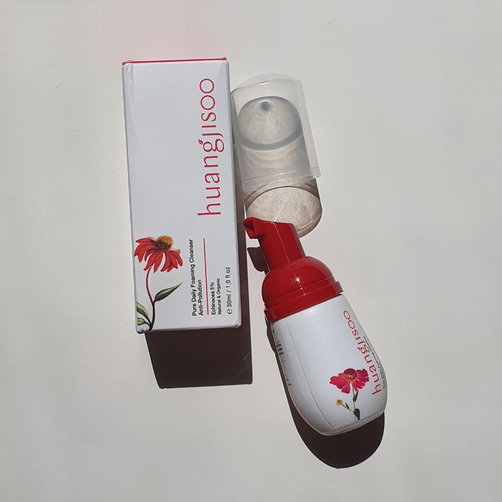 Huangjisoo daily foaming pure cleanser anti-pollution  Мягкая пенка для умывания с экстрактом эхинацеи