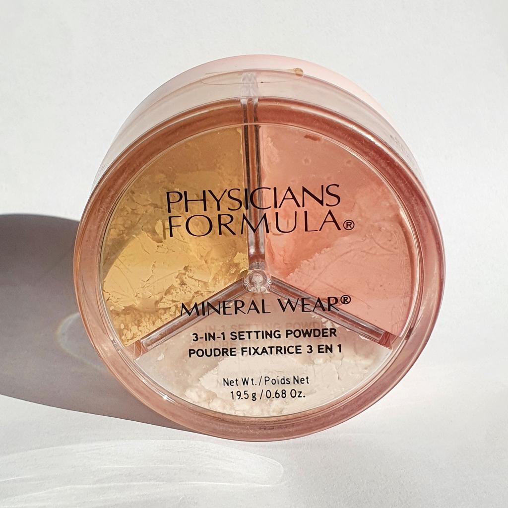 PHYSICIANS FORMULA mineral wear 3-in-1 setting powder Минеральная рассыпчатая пудра 3-в-1 для фиксации макияжа.