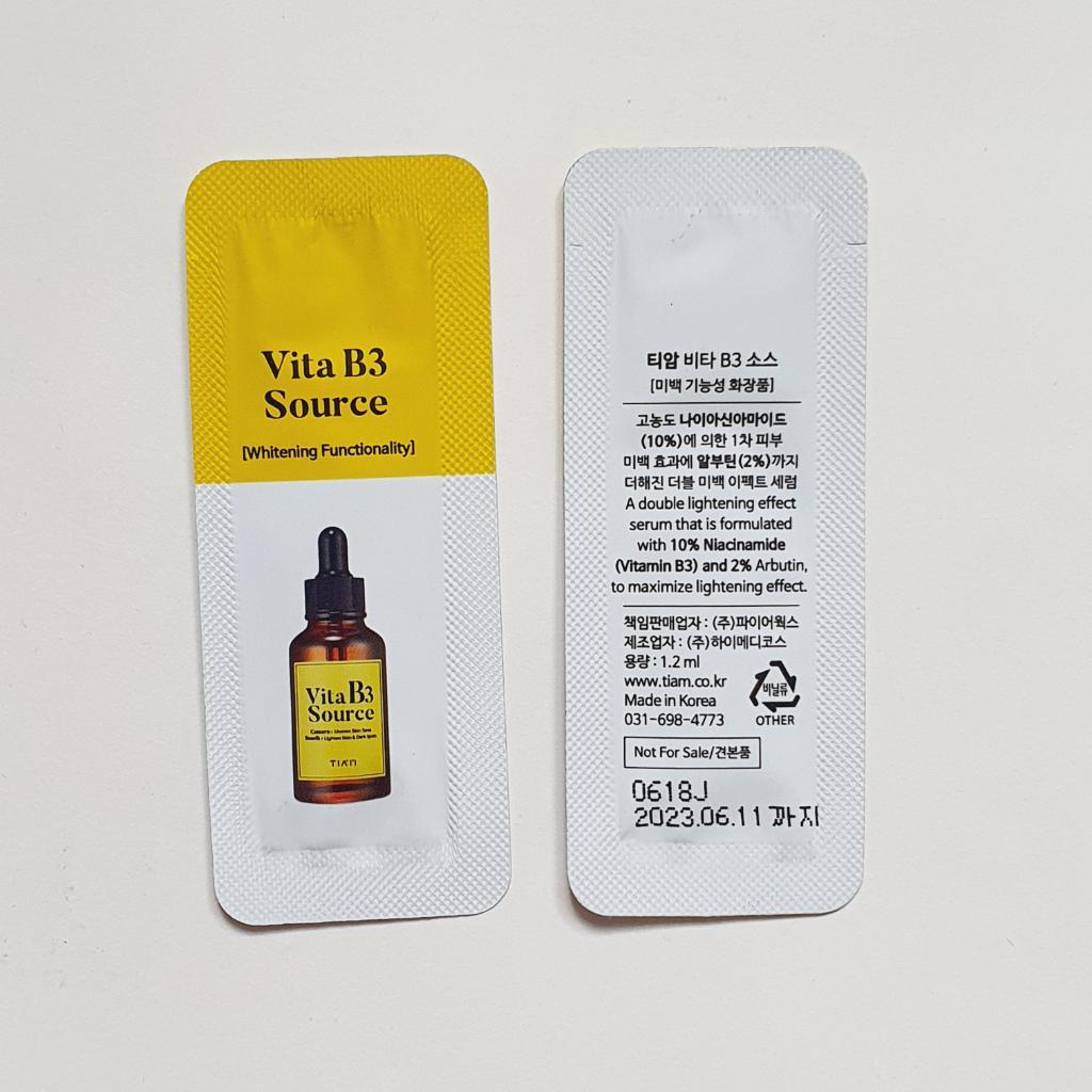 TIAM Vita B3 Source Осветляющая сыворотка с 10% ниацинамида от постакне
