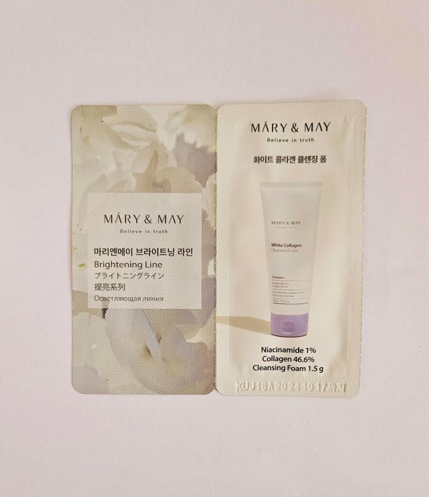 Mary&May White Collagen Cleansing Foam Пенка для умывания с коллагеном