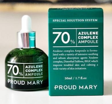 Proud Mary Azulene Ampoule  Ампульная сыворотка для чувствительной кожи с максимальным содержанием азулена - 70%