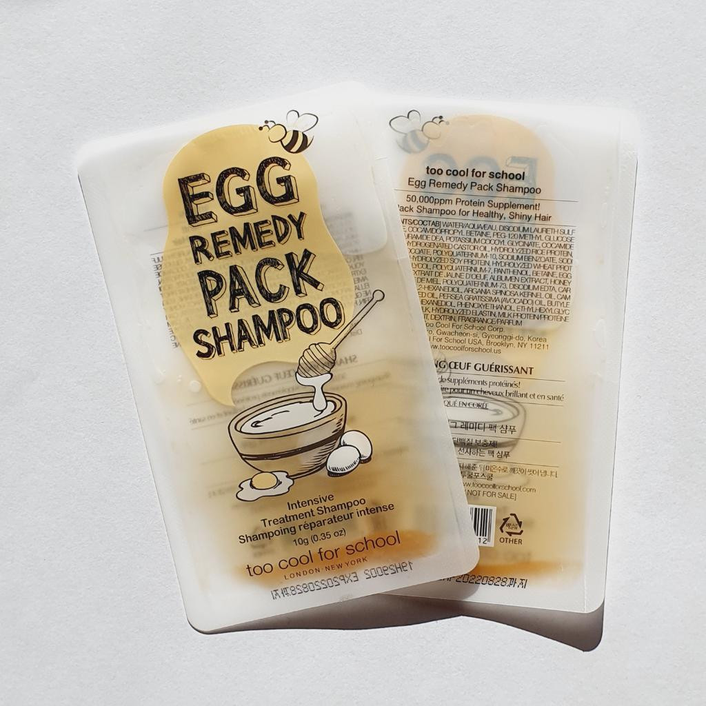 TOO COOL FOR SCHOOL Egg Remedy Pack Shampoo Интенсивно восстанавливающий шампунь-маска.
