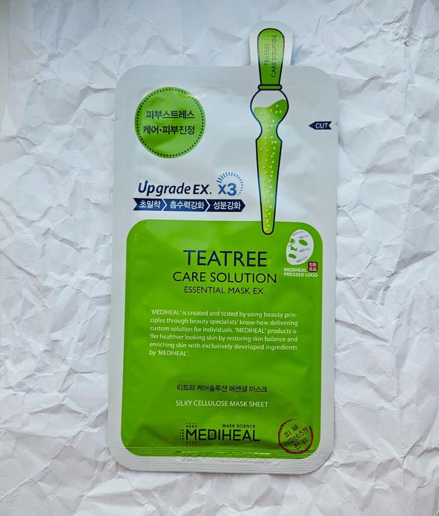 MediHeal Teatree Care Solution Essential Mask Тканевая маска для лица с маслом чайного дерева