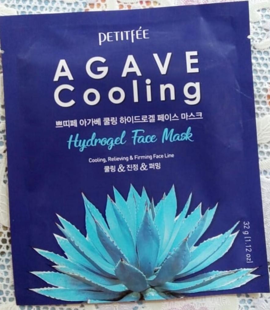 Petitfee Agave Cooling Hydrogel Face Mask Охлаждающая гидрогелевая маска с экстрактом агавы