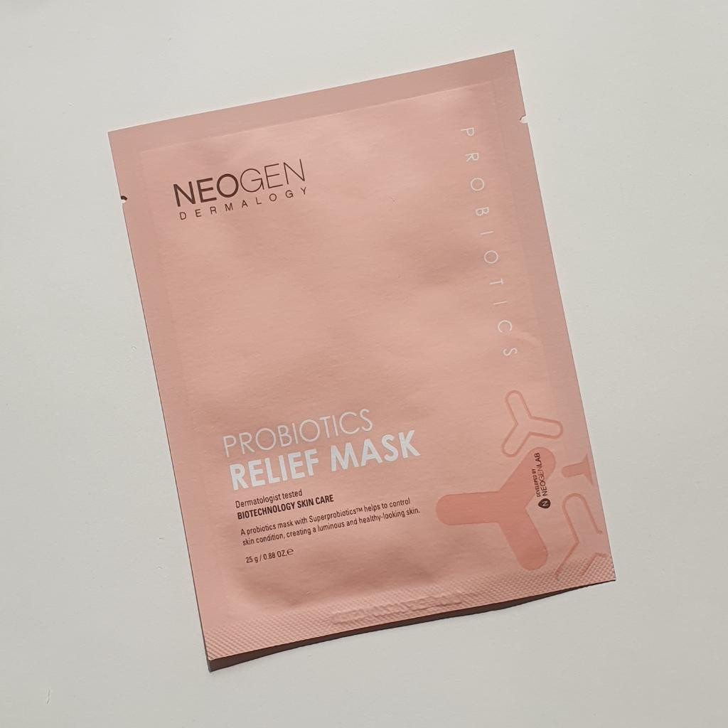 Neogen Dermalogy Probiotics Relief Mask Восстанавливающая маска с пробиотиками и пептидами.