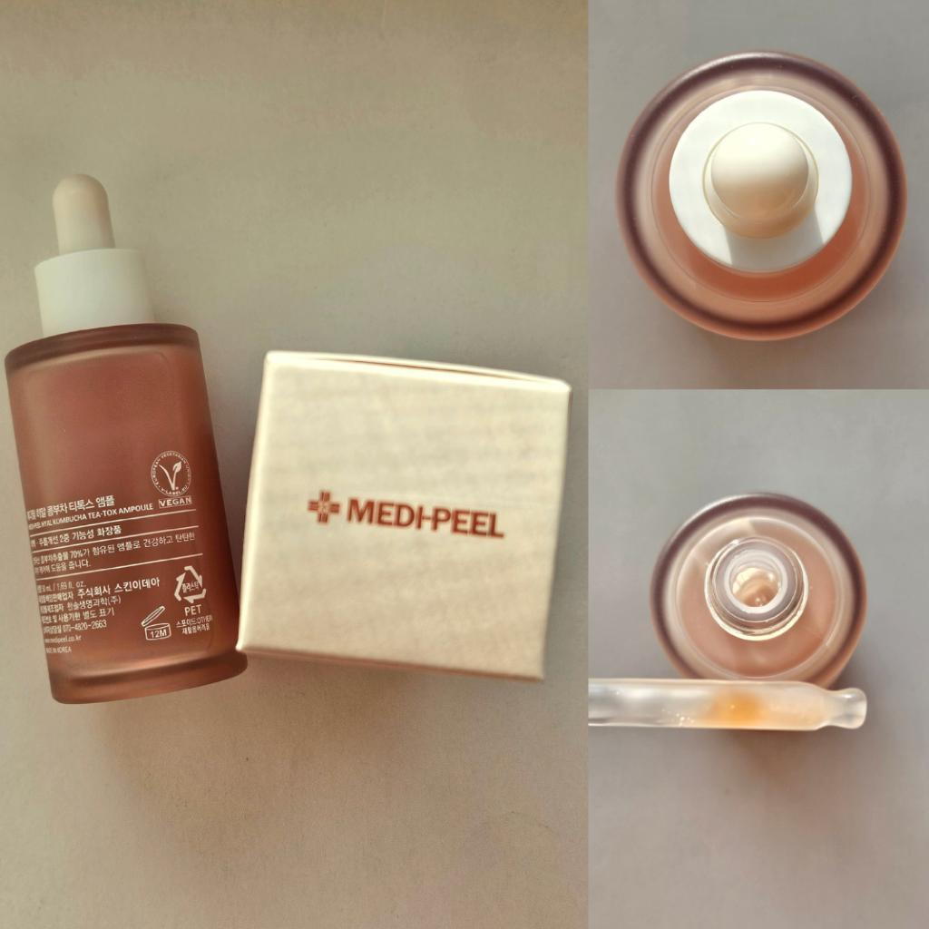 MediPeel Hyal Kombucha Tea-Tox Ampoule  Восстанавливающая ампула с 70% комбучи и церамидами