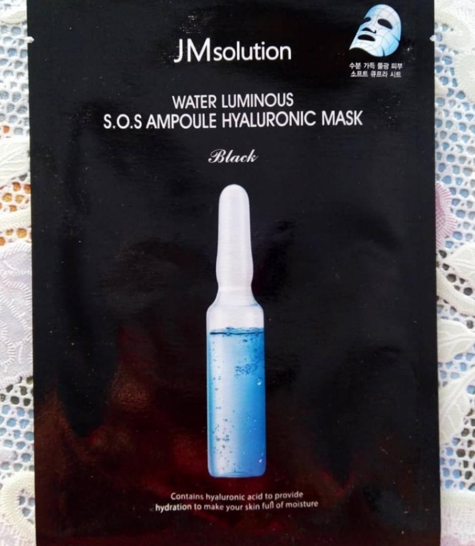 JMsolution Water Luminous S.O.S. Ampoule Hyaluronic Mask Тканевая маска с гиалуроновой кислотой