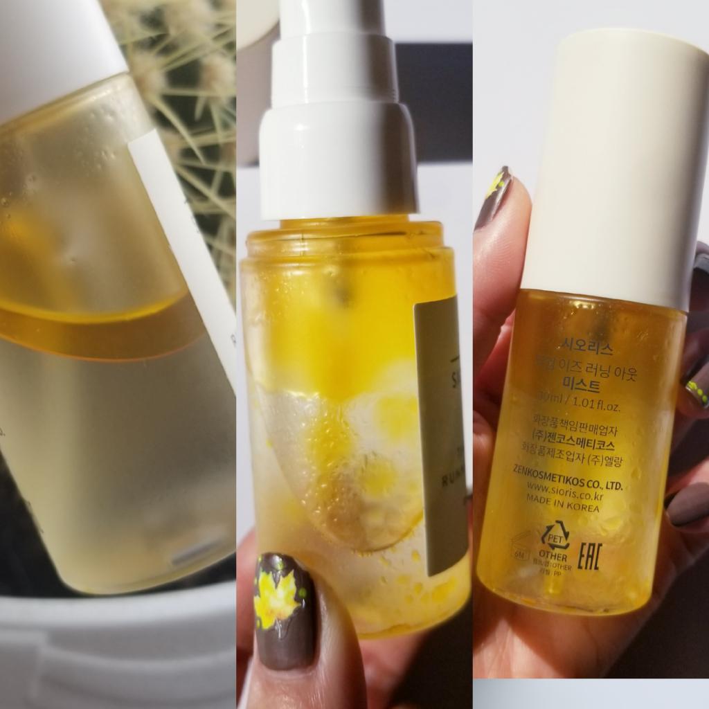 Sioris Time is Running Out Mist Двухфазный увлажняющий органический мист для лица.