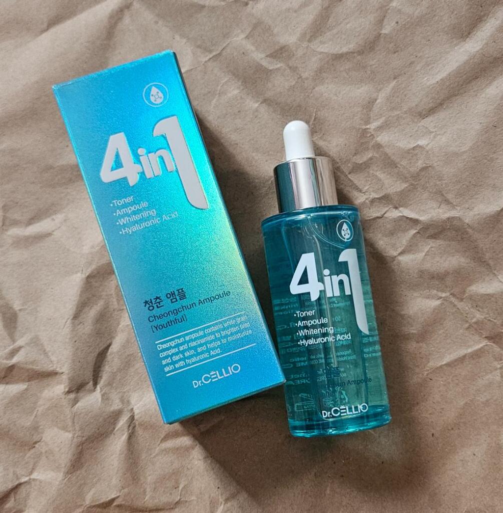 Dr.Cellio 4 In 1 Cheongchun Ampoule Hyaluronic Acid Сыворотка для лица с гиалуроновой кислотой