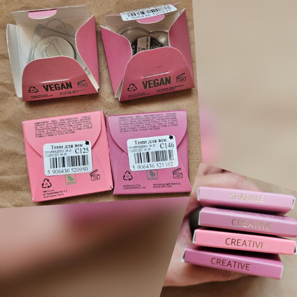 Bernovich eyeshadow creative sparkle  Тени бернович