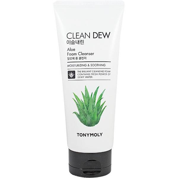 Tony Moly Clean Dew Aloe Foam Cleanser Пенка для умывания с экстрактом алоэ