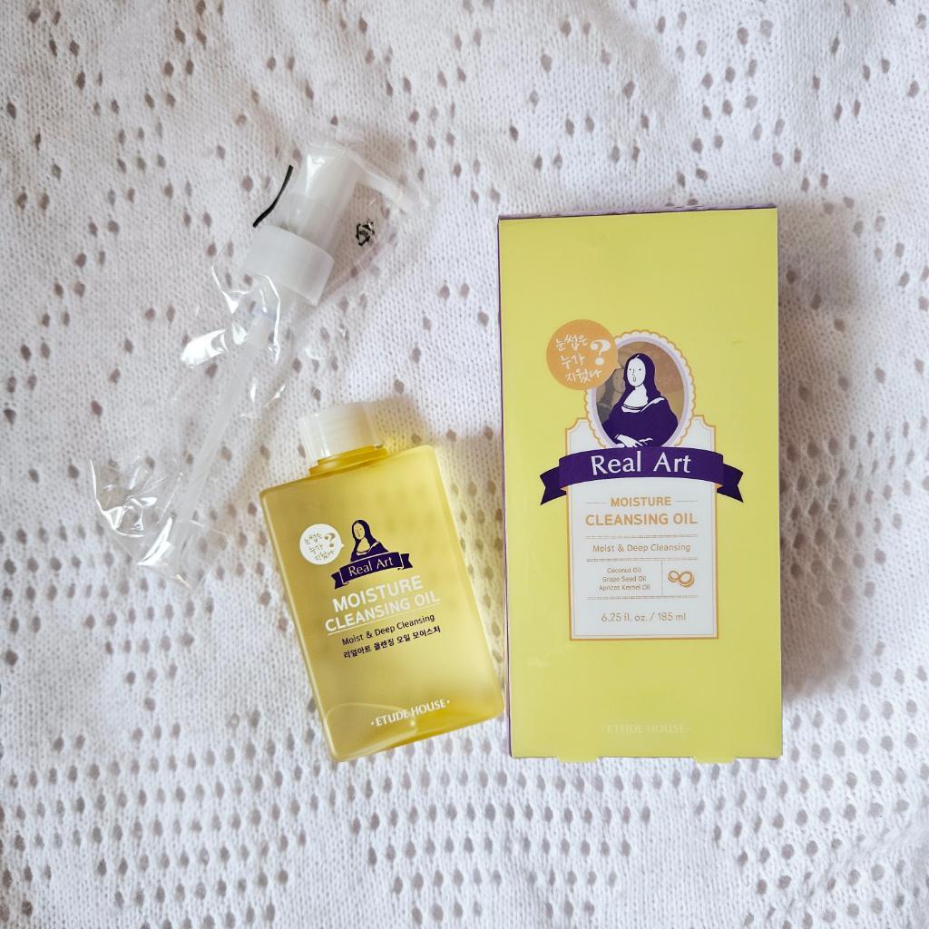 Etude House Real Art Moisture Cleansing Oil Гидрофильное масло  Увлажняющее для лица