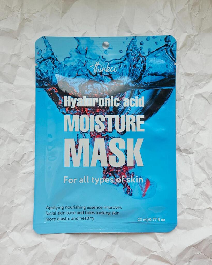 Thinkco Hyaluronic acid MOISTURE MASK Тканевая маска с гиалуроновой кислотой.