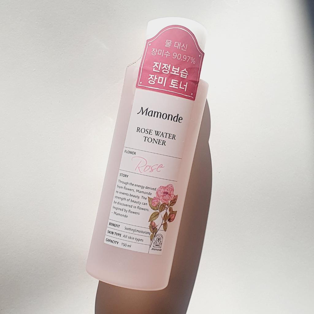 Mamonde Rose water Интенсивно увлажняющий тонер для лица с розовой водой.