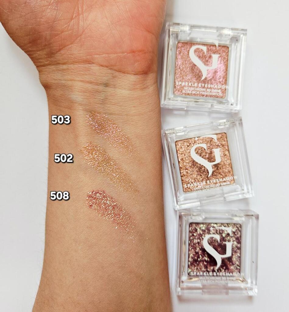 Belor design show glow тени спарклы в оттенках 502, 503 и 508