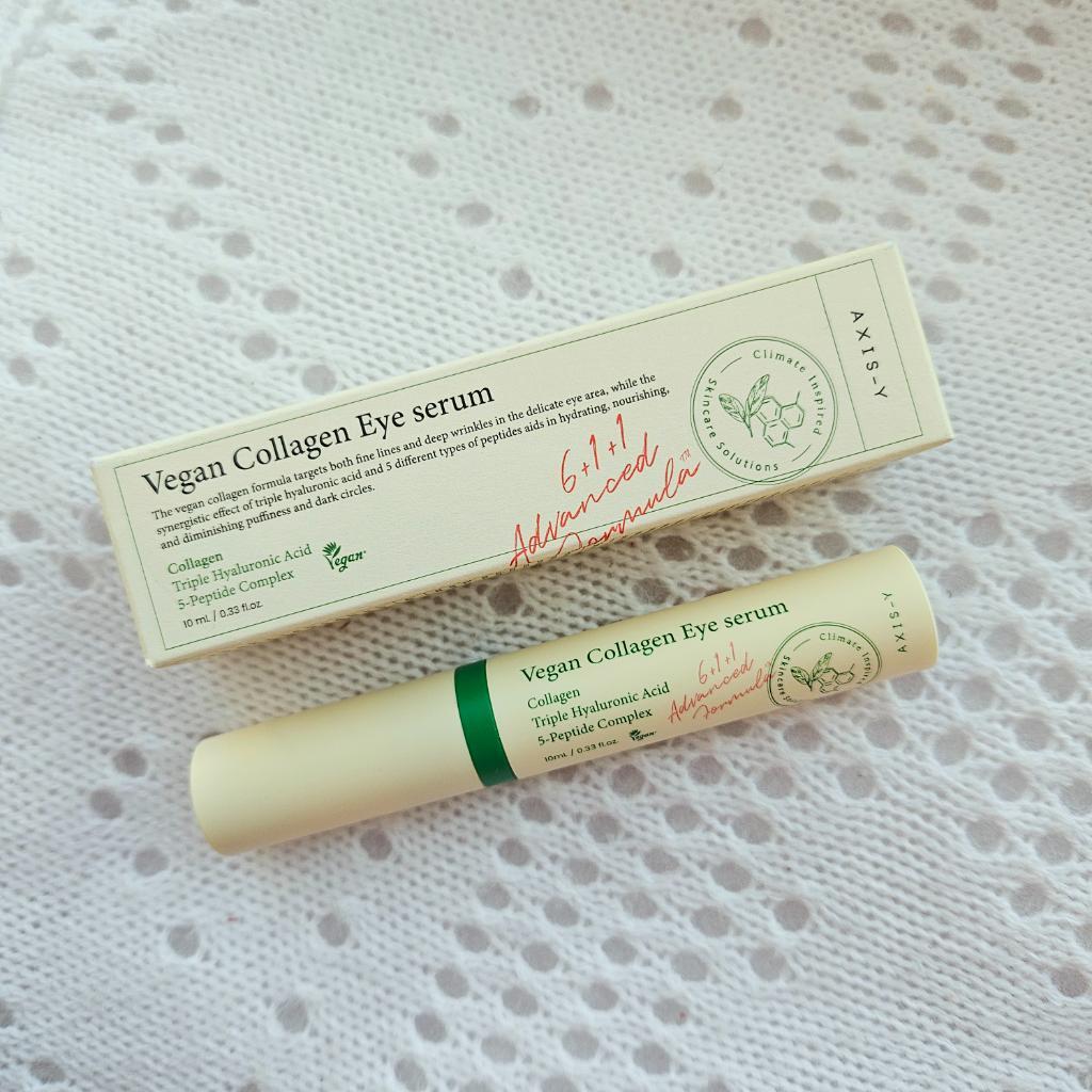 AXIS-Y Vegan Collagen Eye Serum Пептидная веганская сыворотка для век с массажным аппликатором