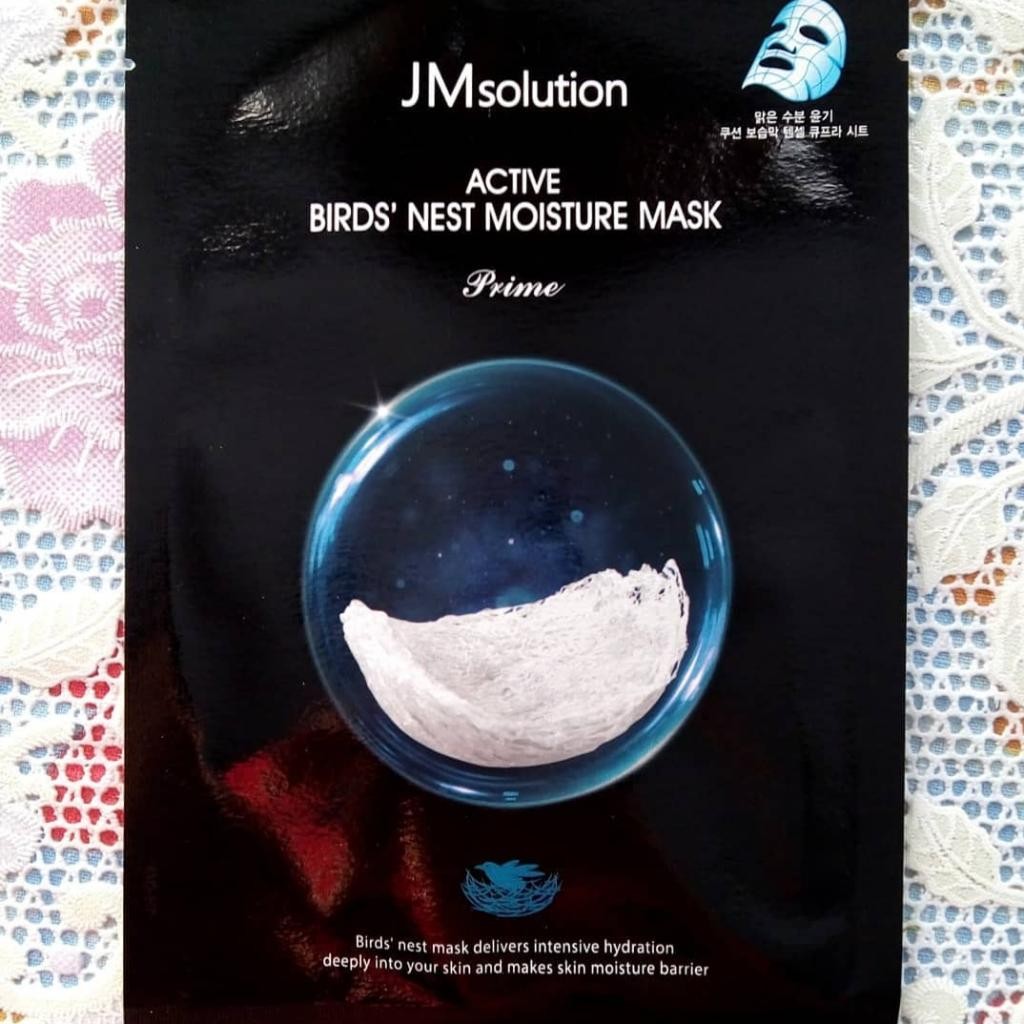 JMsolution Active Bird's Nest Moisture Mask Prime Ультратонкая тканевая маска с ласточкиным гнездом