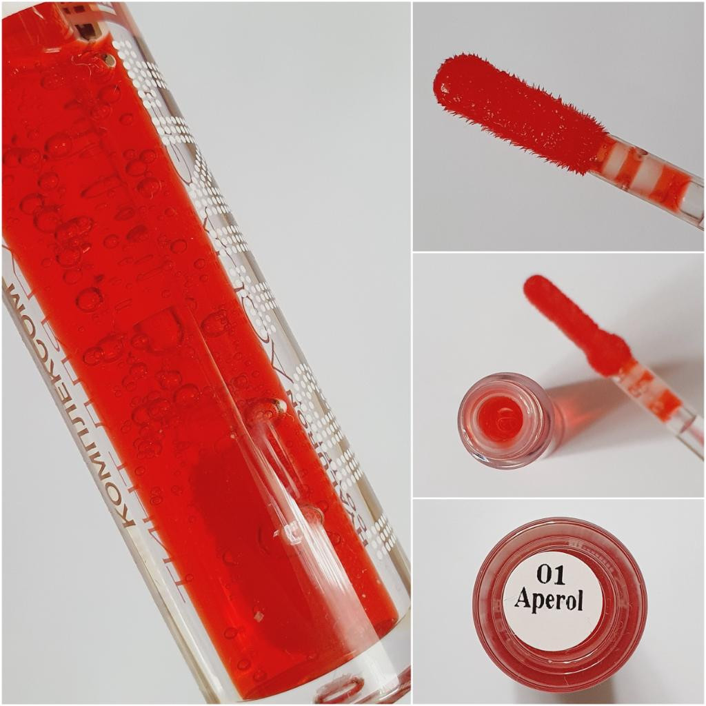 luxevisage Lip tint hyaluronic complex aqua GEL Тинт для губ с гиалуроновым комплексом оттенок 01 Aperol