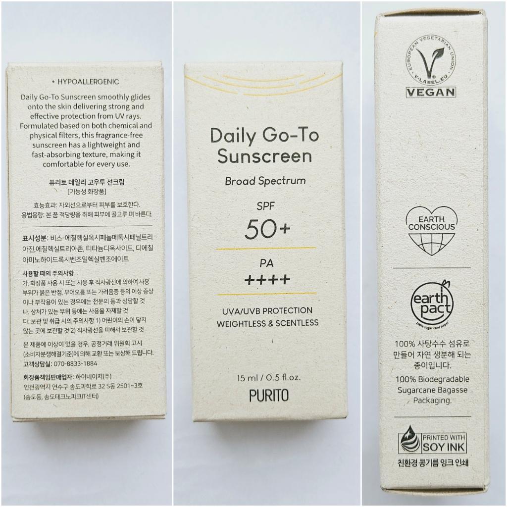 Purito Daily Go-To Sunscreen SPF50+ PA++++ Солнцезащитный крем для чувствительной кожи