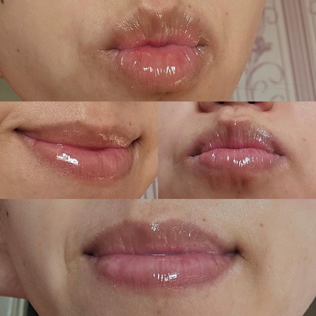 Solomeya Moisturizing Lip Gloss Strawberry Smoothie Глянцевый увлажняющий блеск для губ клубничный смузи.